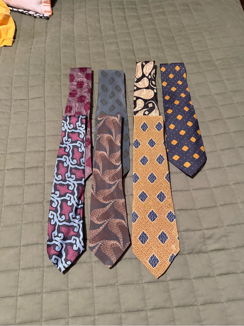 Lot of 7 Vintage Giorgio Armani Ties